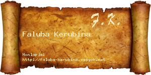 Faluba Kerubina névjegykártya